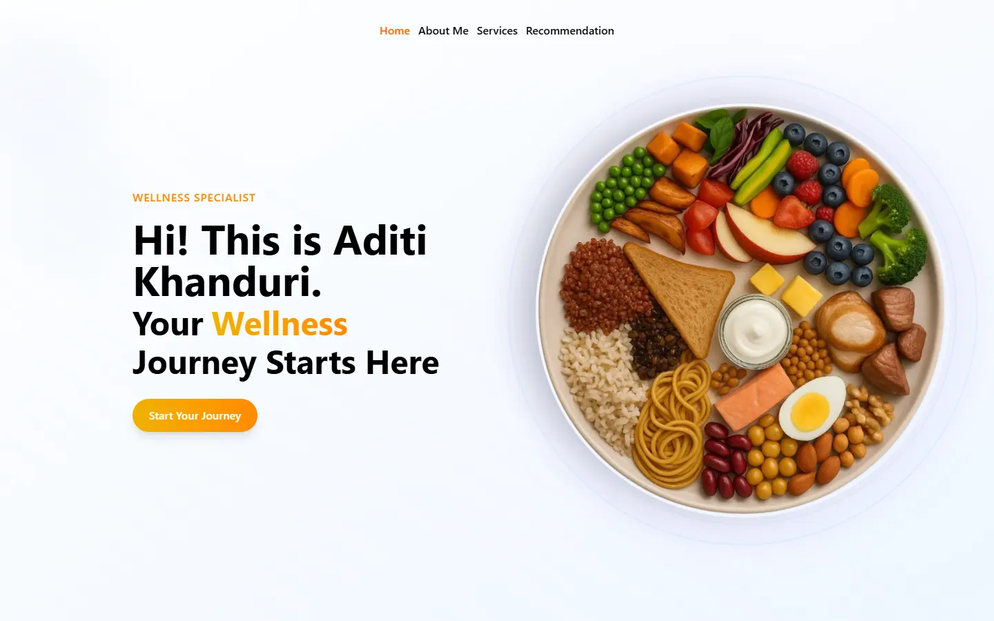 Home page of Orange Clinic